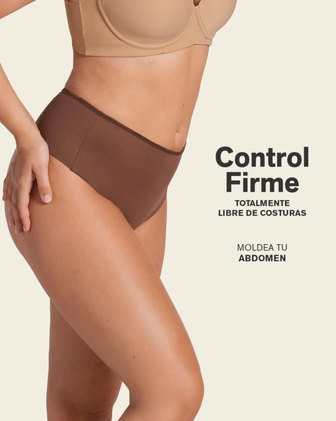 Panty faja brasilera de control fuerte tiro alto#color_875-cafe-oscuro