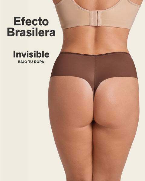 Panty faja brasilera de control fuerte tiro alto#color_875-cafe-oscuro