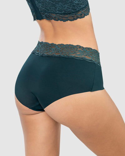 Panty hípster en tela ultraliviana con franja de encaje#color_249-verde-pino
