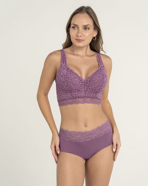 Panty hípster en tela ultraliviana con franja de encaje#color_402-morado-claro