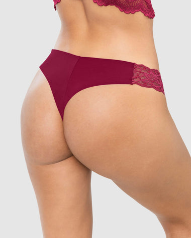 Brasilera invisible con toques de encaje en laterales#color_a97-vinotinto