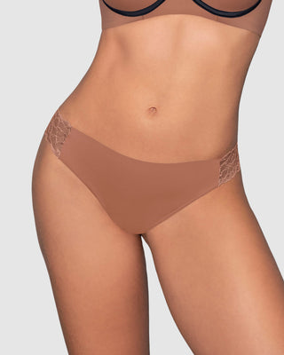 Brasilera invisible con toques de encaje en laterales#color_b74-cafe-medio