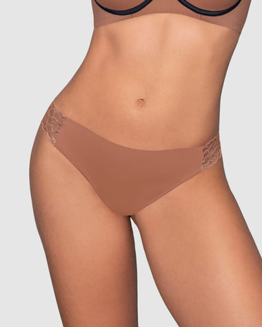 Brasilera invisible con toques de encaje en laterales#color_b74-cafe-medio
