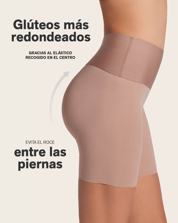 Paquete x 2 shorts de control moderado aspecto invisible con fajón antideslizante
