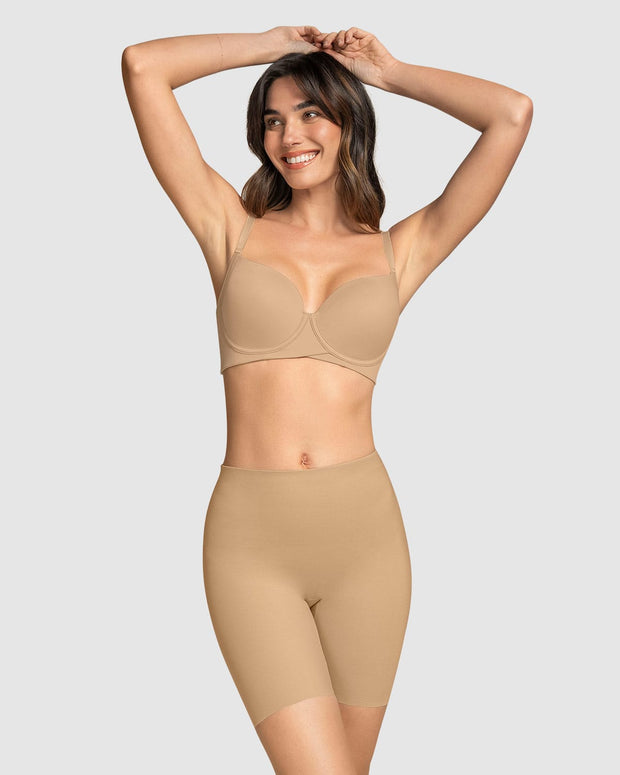 Panty short invisible de control de abdomen efecto levanta cola