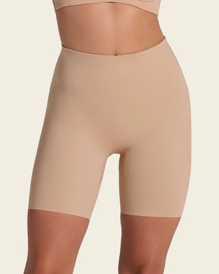 Panty short invisible de control de abdomen efecto levanta cola#color_801-cafe-medio