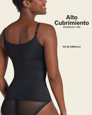 Camiseta de control de abdomen y espalda - una figura moldeada al instante#color_700-negro