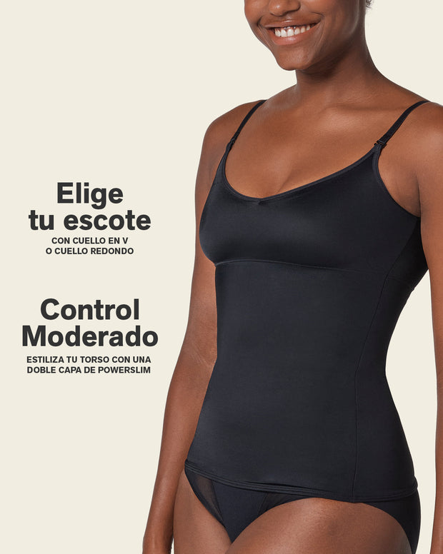 Camiseta de control de abdomen y espalda - una figura moldeada al instante