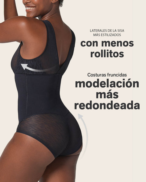 Faja tipo body con bralette incorporado con control de abdomen#color_700-negro