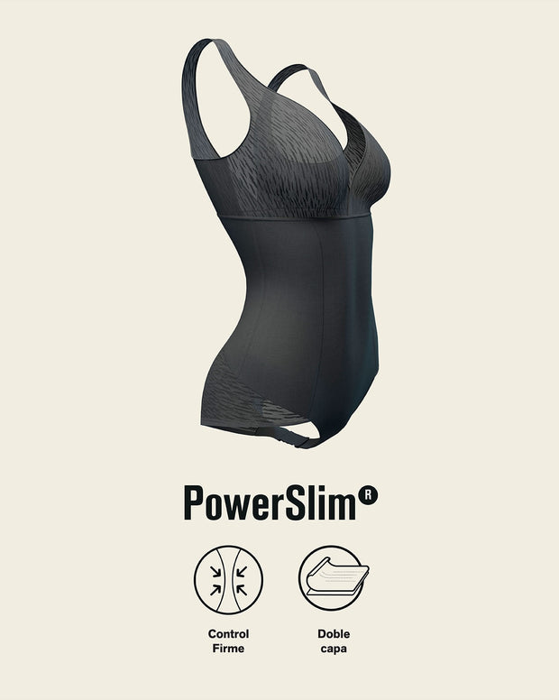 Faja tipo body con bralette incorporado con control de abdomen