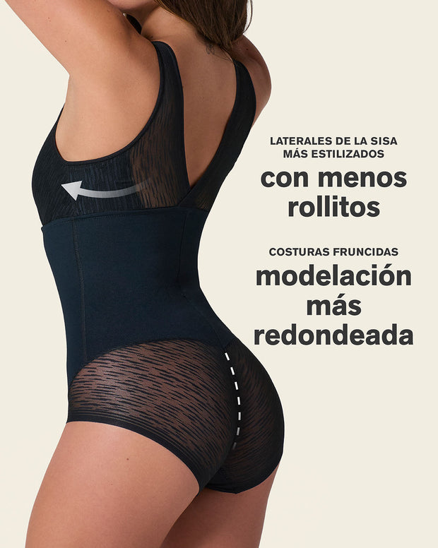 Faja tipo body con bralette incorporado con control de abdomen