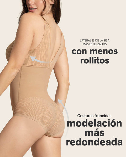 Faja tipo body con bralette incorporado con control de abdomen#color_802-cafe-claro