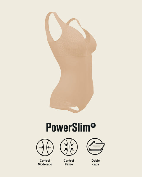 Faja tipo body con bralette incorporado con control de abdomen#color_801-cafe-medio