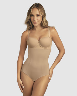 Panty faja de compresión y realce de glúteos#color_801-cafe-medio