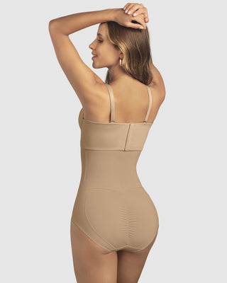 Panty faja de compresión y realce de glúteos#color_801-cafe-medio