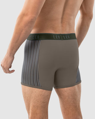 Bóxer corto con tecnología de ajuste perfecto en microfibra#color_796-verde-gris