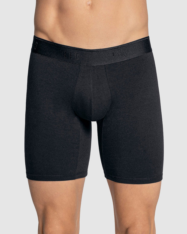 Bóxer largo ajustado ultrasuave al tacto en algodón