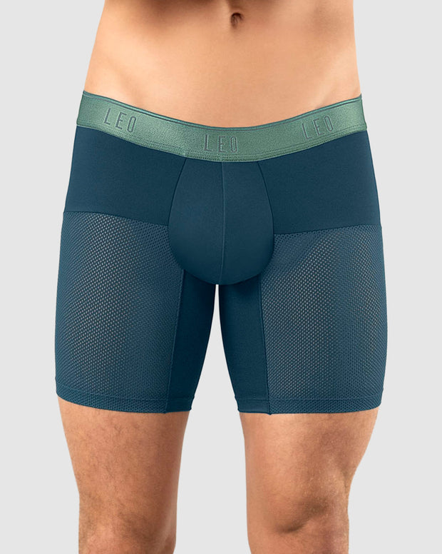 Bóxer medio de secado rápido con mallas transpirables en microfibra