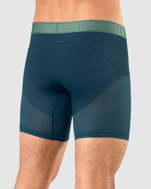 Bóxer medio de secado rápido con mallas transpirables en microfibra