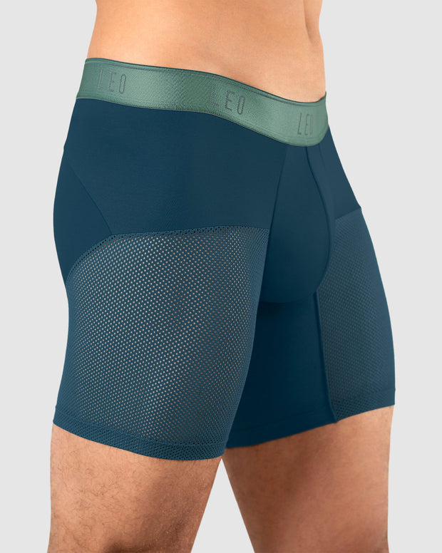 Bóxer medio de secado rápido con mallas transpirables en microfibra