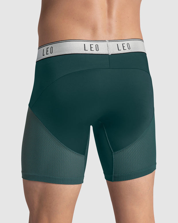 Bóxer medio de secado rápido con mallas transpirables en microfibra