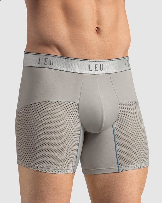 Bóxer medio de secado rápido con mallas transpirables en microfibra