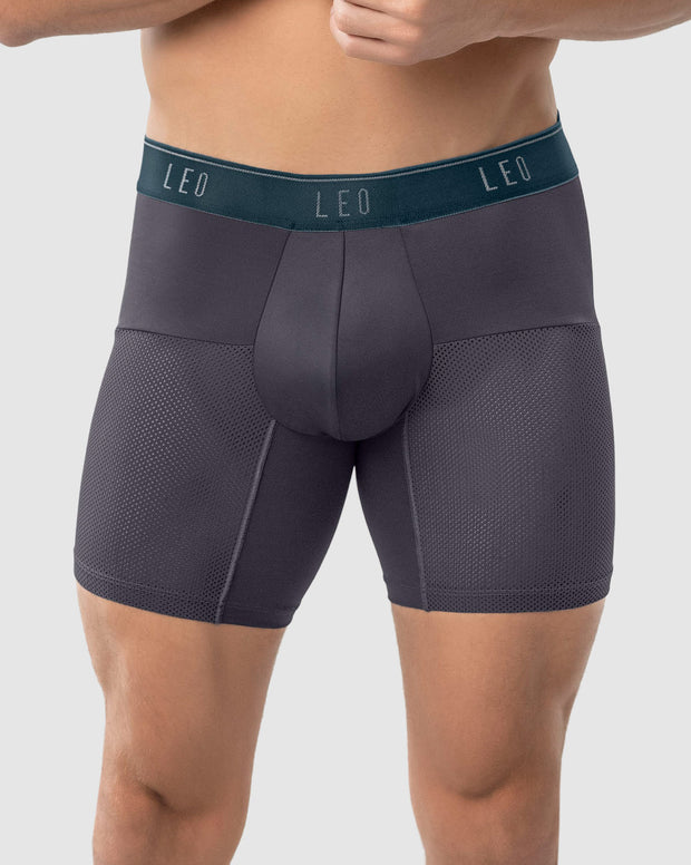 Bóxer medio de secado rápido con mallas transpirables en microfibra