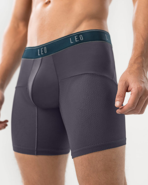 Bóxer medio de secado rápido con mallas transpirables en microfibra