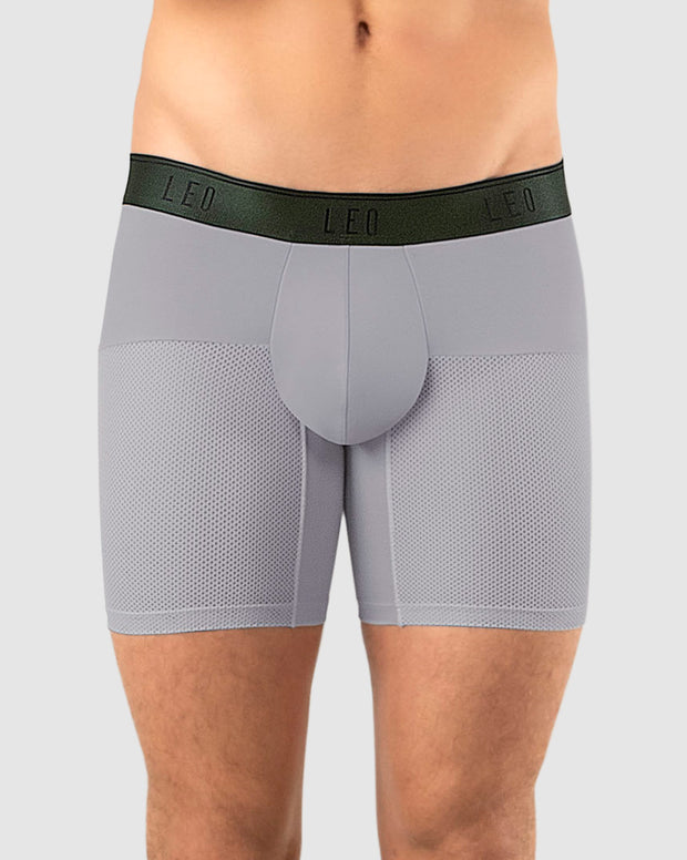 Bóxer medio de secado rápido con mallas transpirables en microfibra