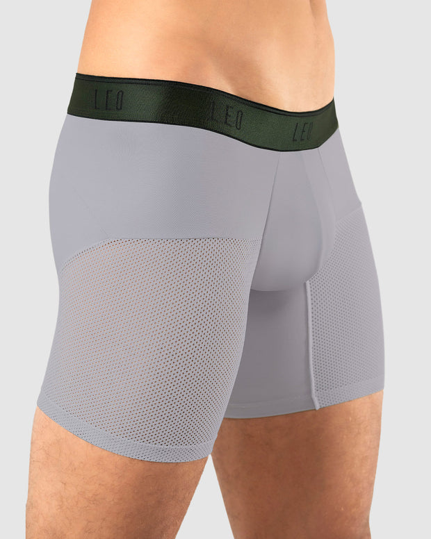 Bóxer medio de secado rápido con mallas transpirables en microfibra