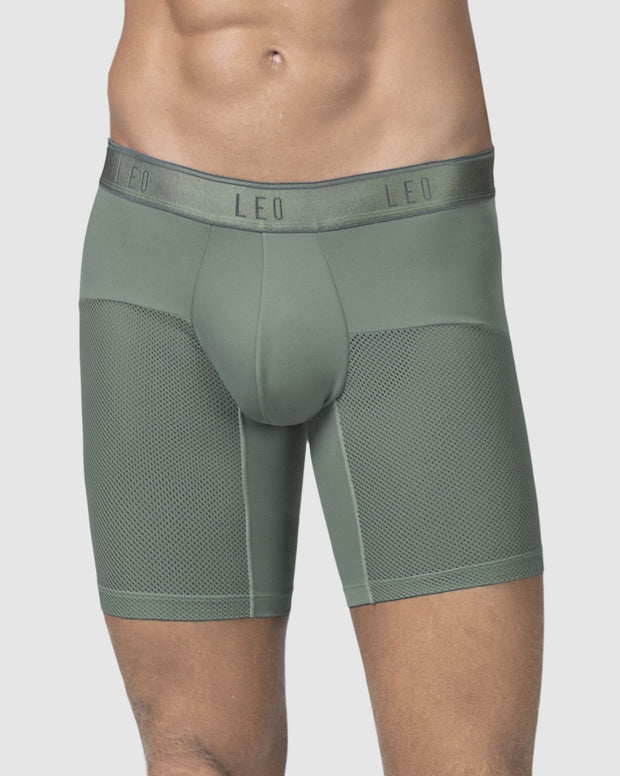 Bóxer medio de secado rápido con mallas transpirables en microfibra