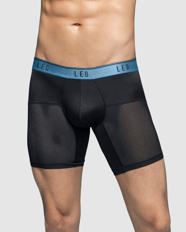 Bóxer medio de secado rápido con mallas transpirables en microfibra