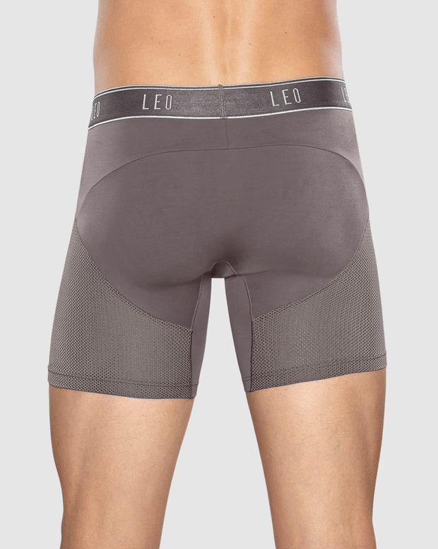 Bóxer medio de secado rápido con mallas transpirables en microfibra