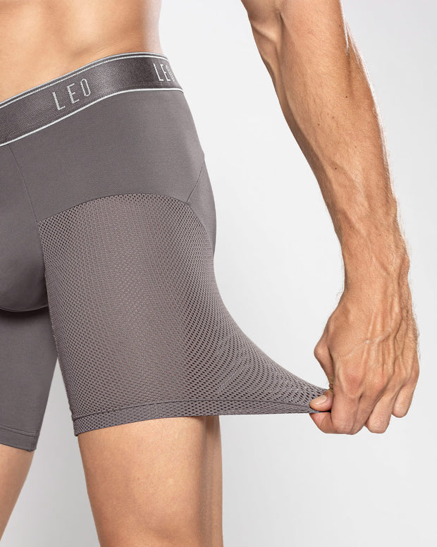 Bóxer medio de secado rápido con mallas transpirables en microfibra