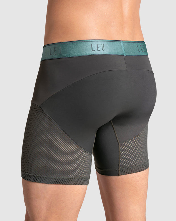 Bóxer medio de secado rápido con mallas transpirables en microfibra