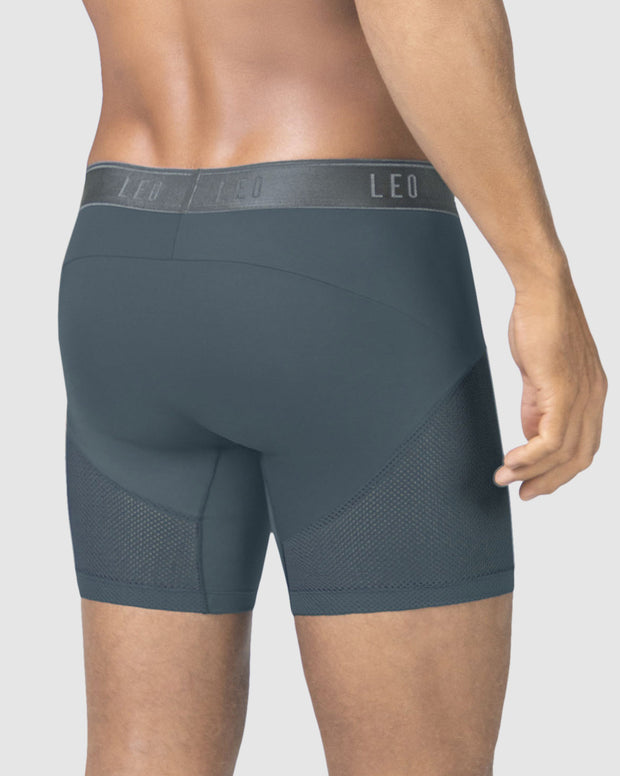 Bóxer medio de secado rápido con mallas transpirables en microfibra