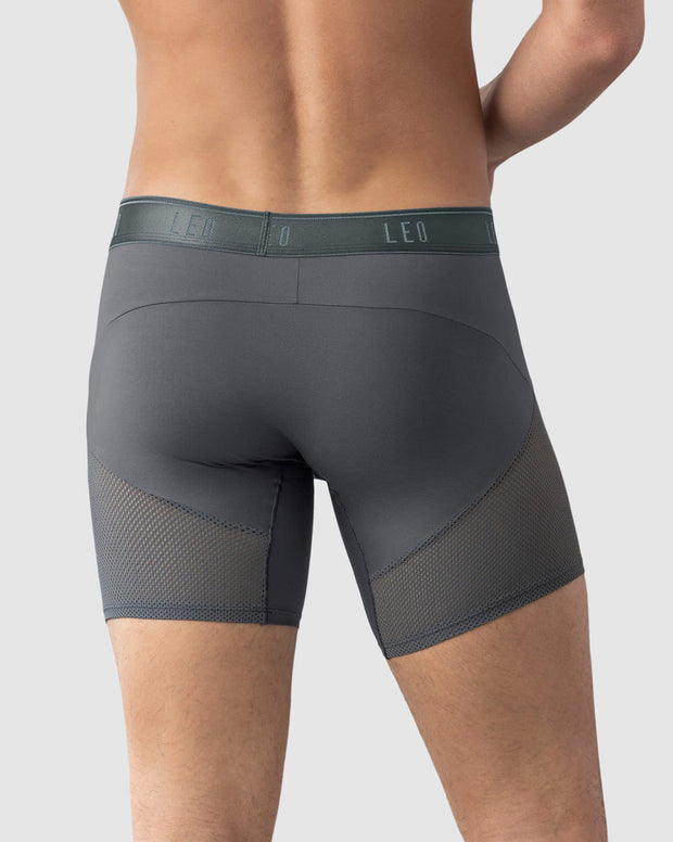 Bóxer medio de secado rápido con mallas transpirables en microfibra