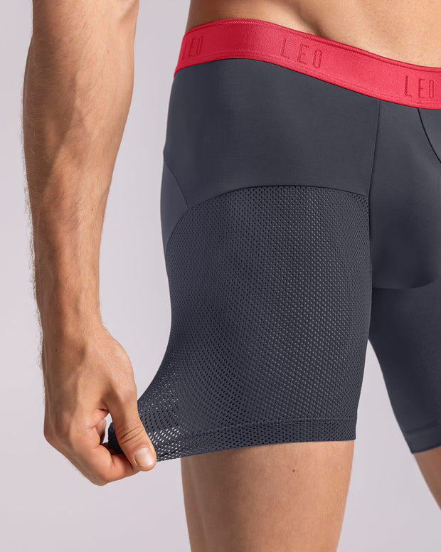 Bóxer medio de secado rápido con mallas transpirables en microfibra