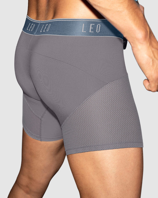 Bóxer medio de secado rápido con mallas transpirables en microfibra