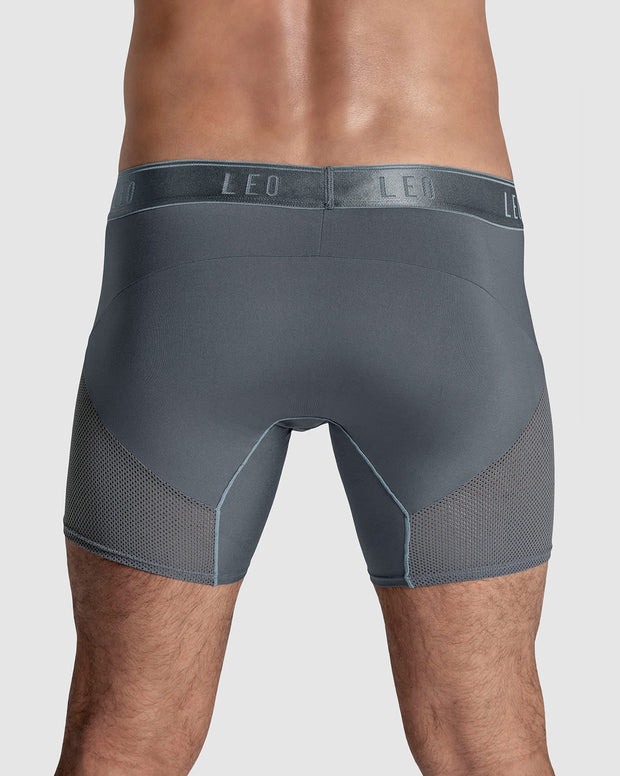 Bóxer medio de secado rápido con mallas transpirables en microfibra