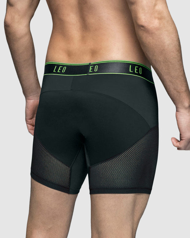 Bóxer medio de secado rápido con mallas transpirables en microfibra