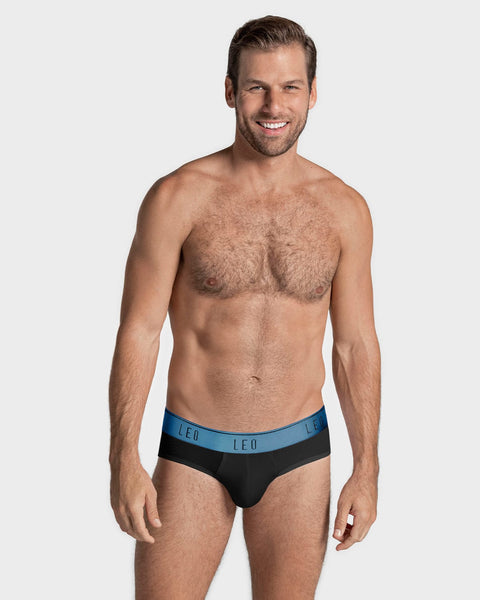 Bóxer brief de alta transpiración en microfibra ideal para uso diario#color_074-negro-elastico-azul