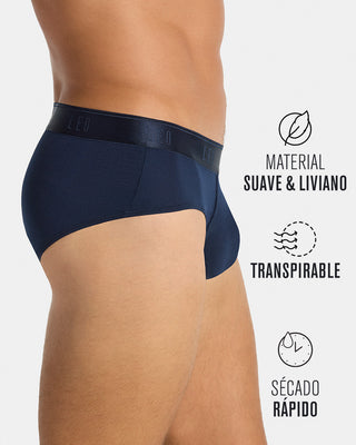 Bóxer brief de alta transpiración en microfibra ideal para uso diario#color_515-azul-oscuro