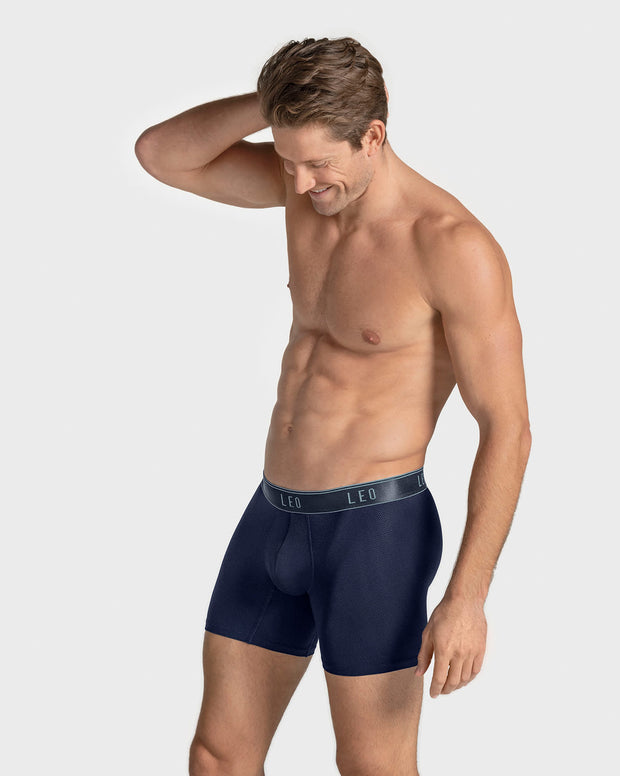 Paquete x3 bóxers medio diseño ergonómico ultrafresco y cómodo en microfibra