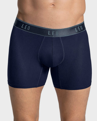 Paquete x5 bóxers medio diseño ergonómico ultrafresco y cómodo en microfibra#color_515-azul-oscuro