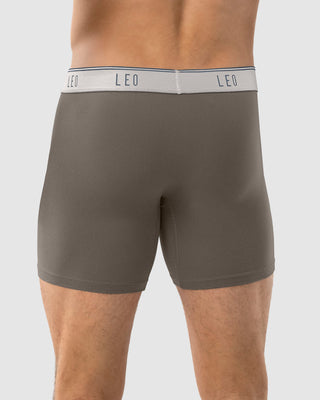 Bóxer medio diseño ergonómico ultrafresco y cómodo en microfibra#color_619-verde-grisaceo