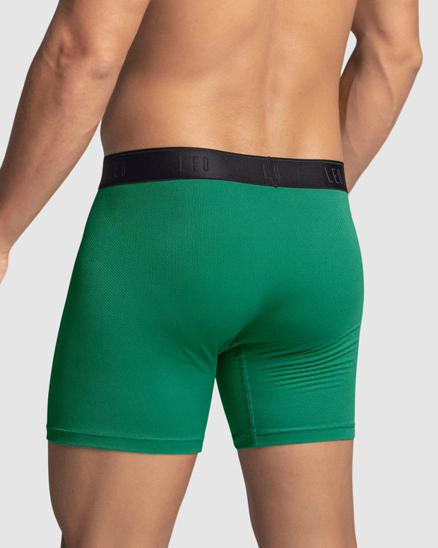 Paquete x3 bóxers medio diseño ergonómico ultrafresco y cómodo en microfibra