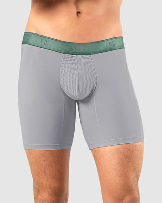 Bóxer deportivo con bolsillo lateral en microfibra#color_071-fondo-gris-elastico-verde-claro