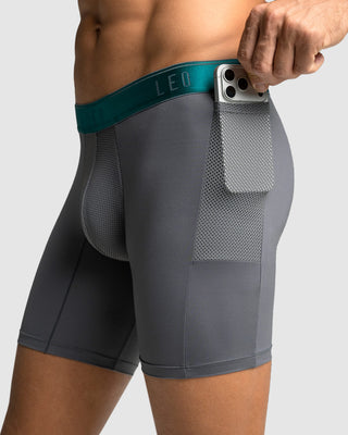 Bóxer deportivo con bolsillo lateral en microfibra#color_129-gris-medio