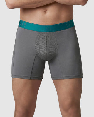 Bóxer deportivo con bolsillo lateral en microfibra#color_129-gris-medio